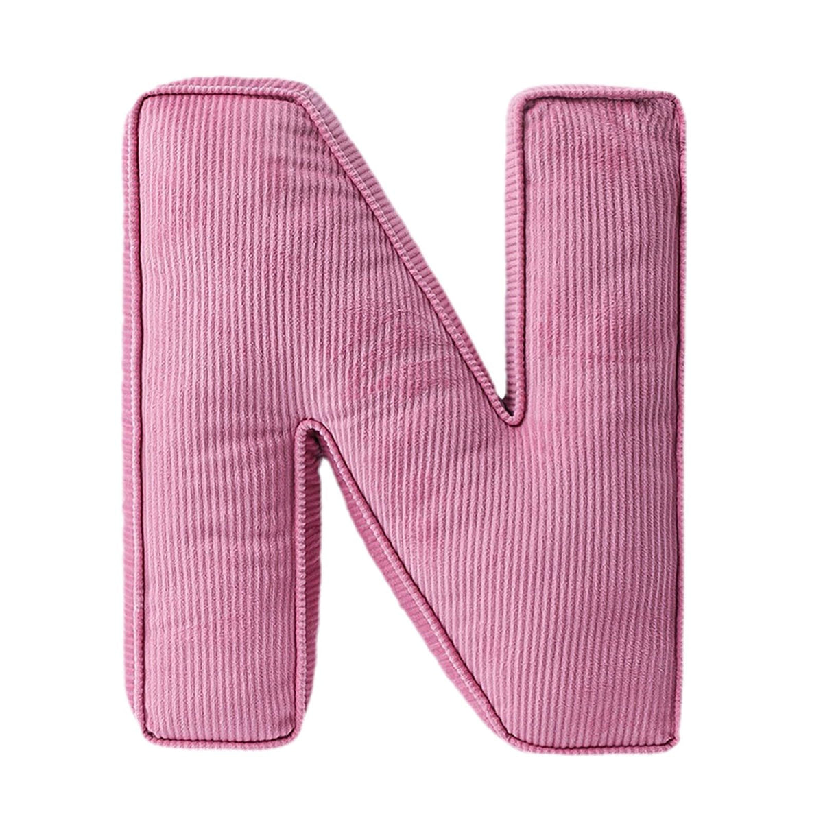 Pink Letter Plush Pillow, Letter Hugging Throw Pillows, Decorative Corduroy Initial Letter Shaped Throw Pillows, Alphabet Pillows A to Z for Sofa Bedroom Living Room (13.39, Inches, 3.54, Inches, P)