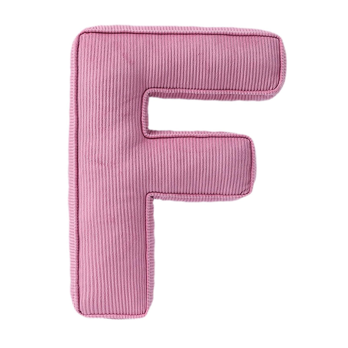 Pink Letter Plush Pillow, Letter Hugging Throw Pillows, Decorative Corduroy Initial Letter Shaped Throw Pillows, Alphabet Pillows A to Z for Sofa Bedroom Living Room (13.39, Inches, 3.54, Inches, P)