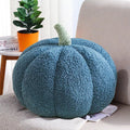 Simulated Pumpkin Pillow, Halloween Pumpkin Throw Pillow Cushion, 3D Pumpkin Shaped Pillow, Fall Decorations Stuffed Pillows for Thanksgiving, Christmas Bedroom Sofa Couch (White, 20CM)
