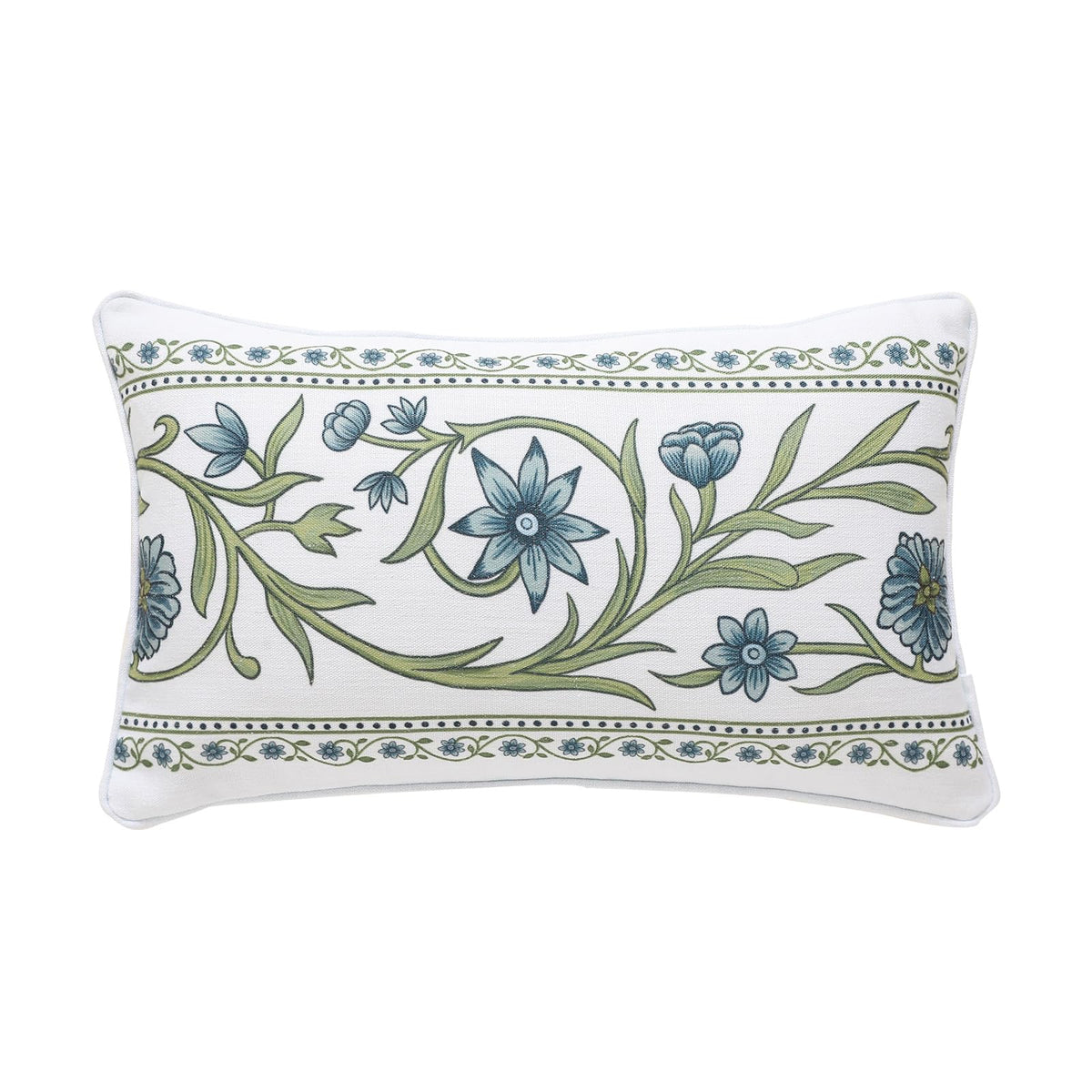 ISAENNE Vintage Elegant Linen Square Throw Pillow Cover,18"x18"-Albano A