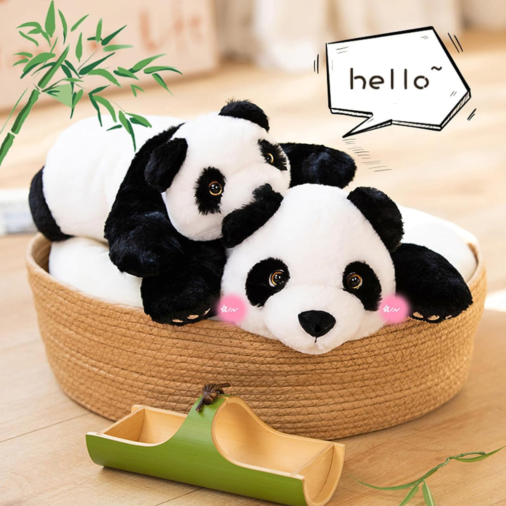 Hronsa Weighted Stuffed Animals, 15.3" Weighted Panda Plush Toy Cute Panda Weighted Plush Animals Pillow Gifts for Kids Adults