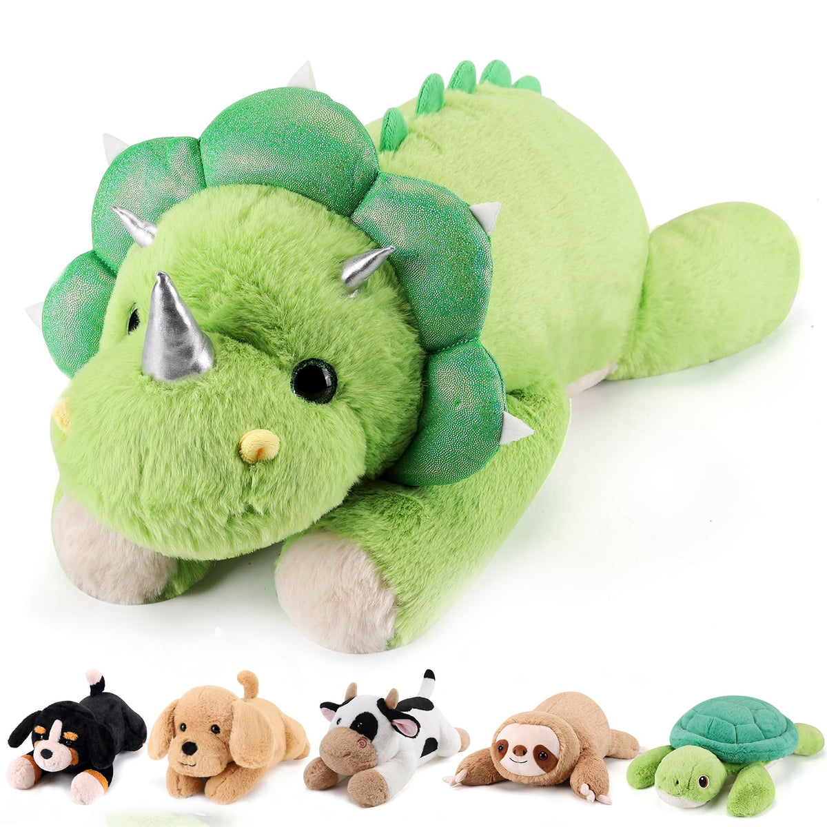gnomantic Cow Weighted Stuffed Animals, Plush Pillow for Kids