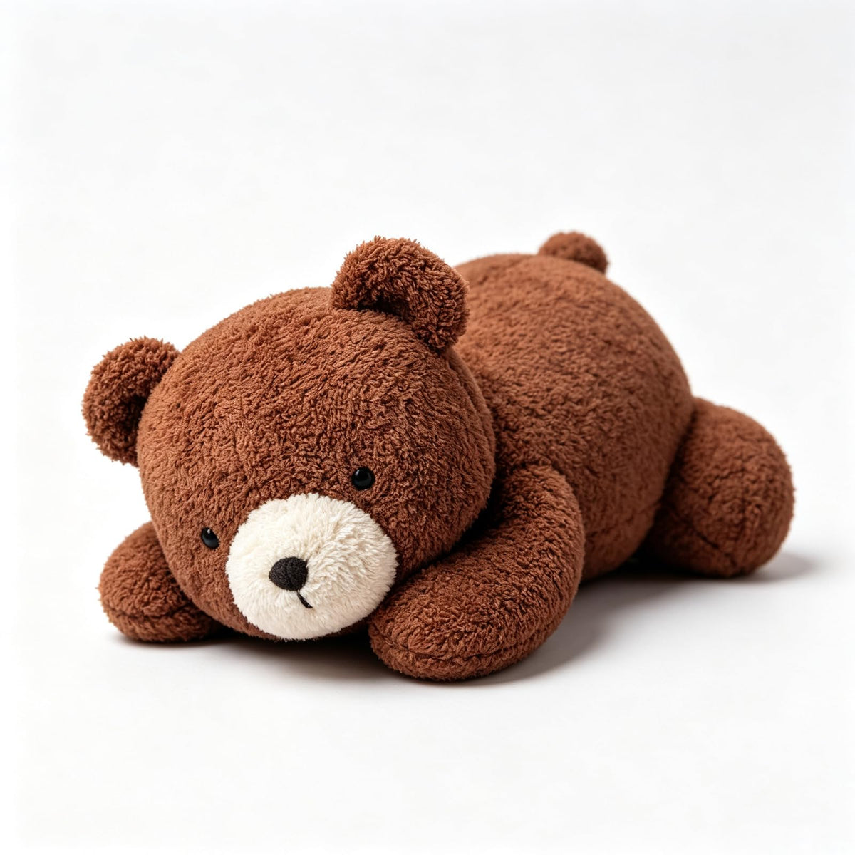 Lying Brown Otter Plush Throw Pillow – Cute Lying Pose, a Soft Cushion & Stylish Decor Stuffed Toy in One.