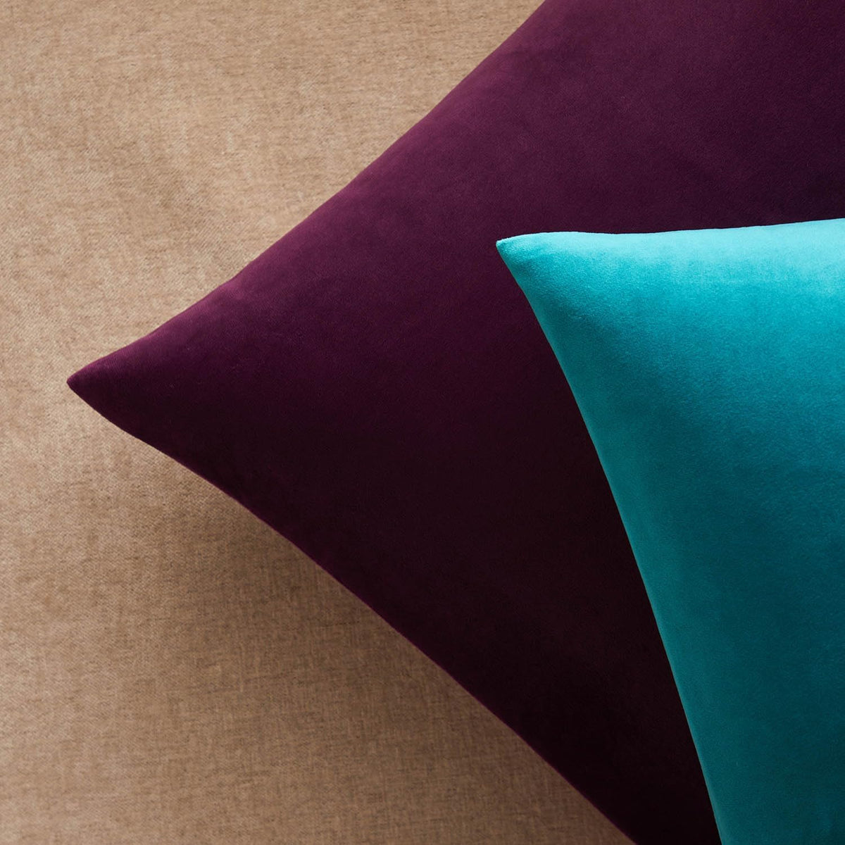 Velvet Throw Pillow Covers 18x18 for Couch Bed Sofa,Eggplant Purple