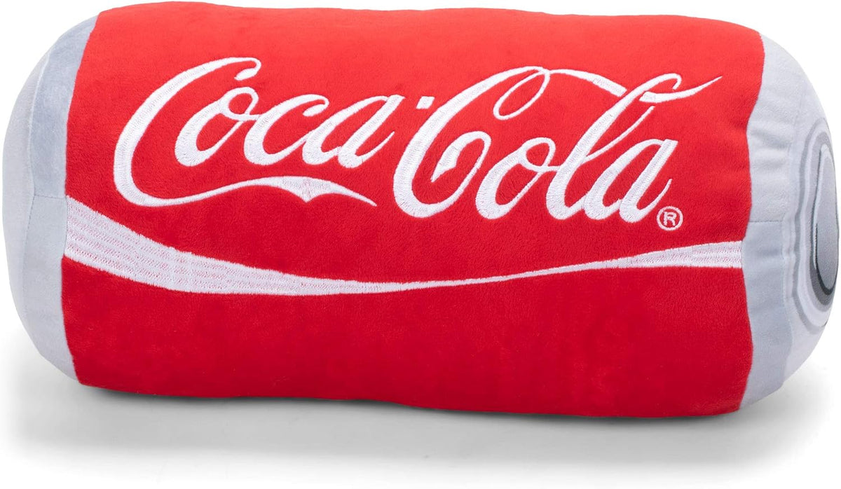 Coca-Cola Red Soda Can Embroidered Plush Pillow, 8 x 13 In