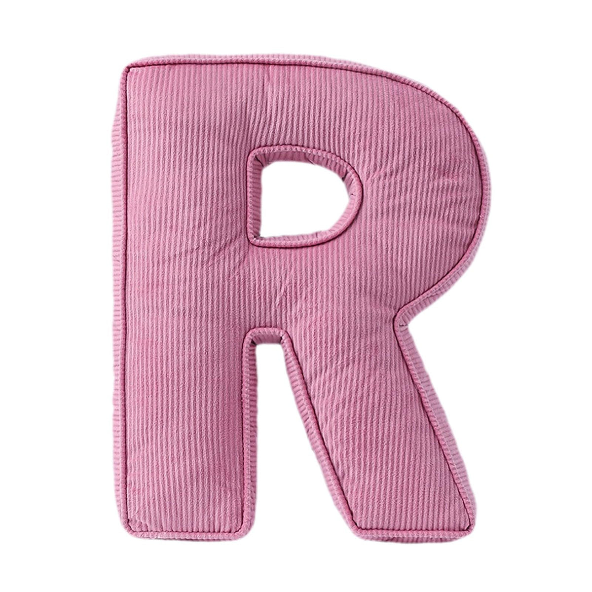Pink Letter Plush Pillow, Letter Hugging Throw Pillows, Decorative Corduroy Initial Letter Shaped Throw Pillows, Alphabet Pillows A to Z for Sofa Bedroom Living Room (13.39, Inches, 3.54, Inches, P)