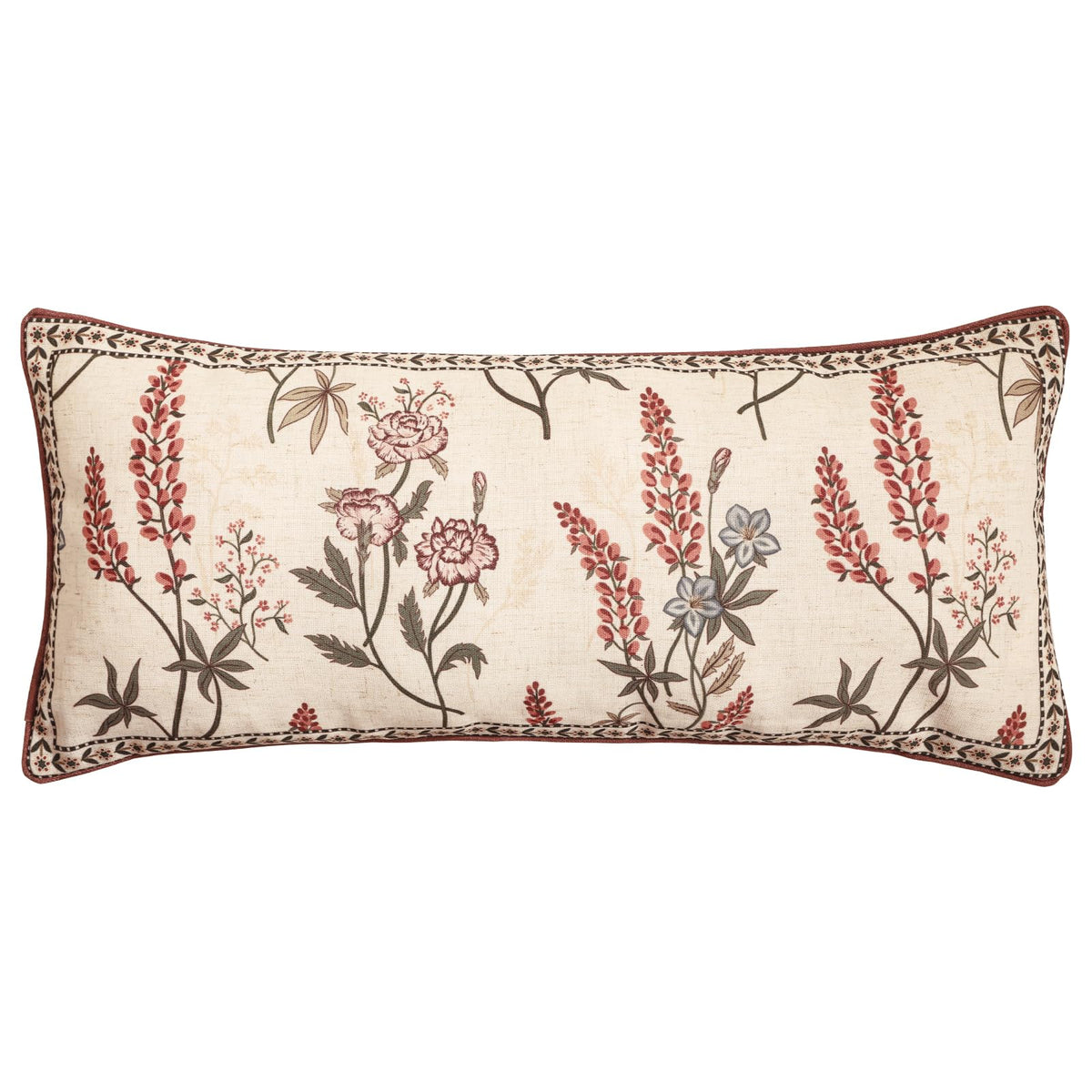 ISAENNE Vintage Elegant Linen Square Throw Pillow Cover,18"x18"-Albano A