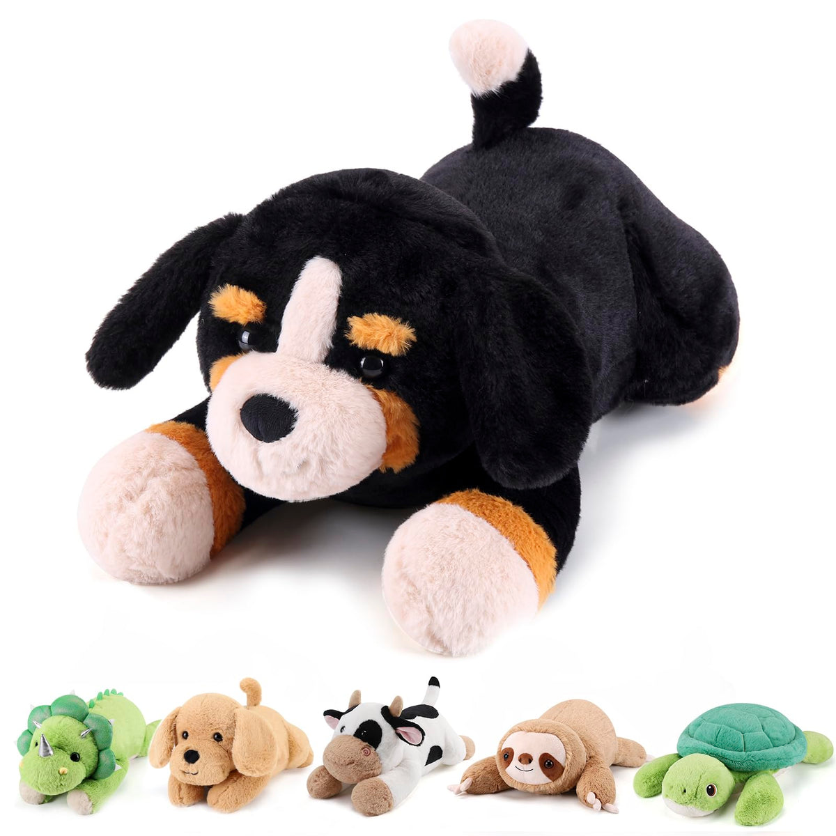 gnomantic Cow Weighted Stuffed Animals, Plush Pillow for Kids