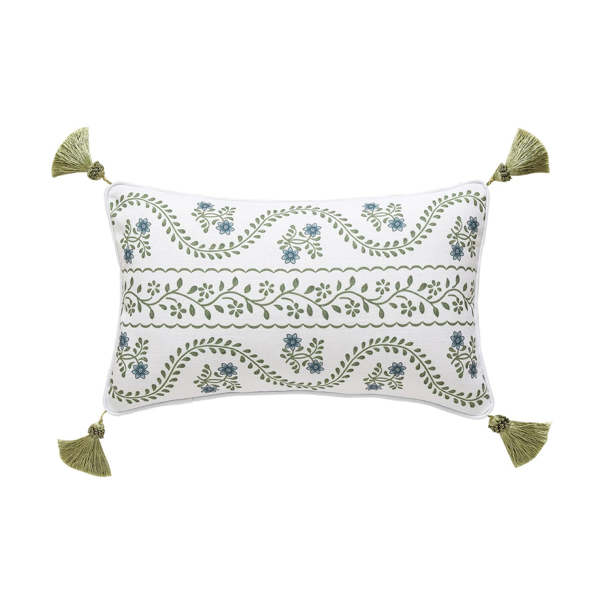 ISAENNE Vintage Elegant Linen Square Throw Pillow Cover,18"x18"-Albano A