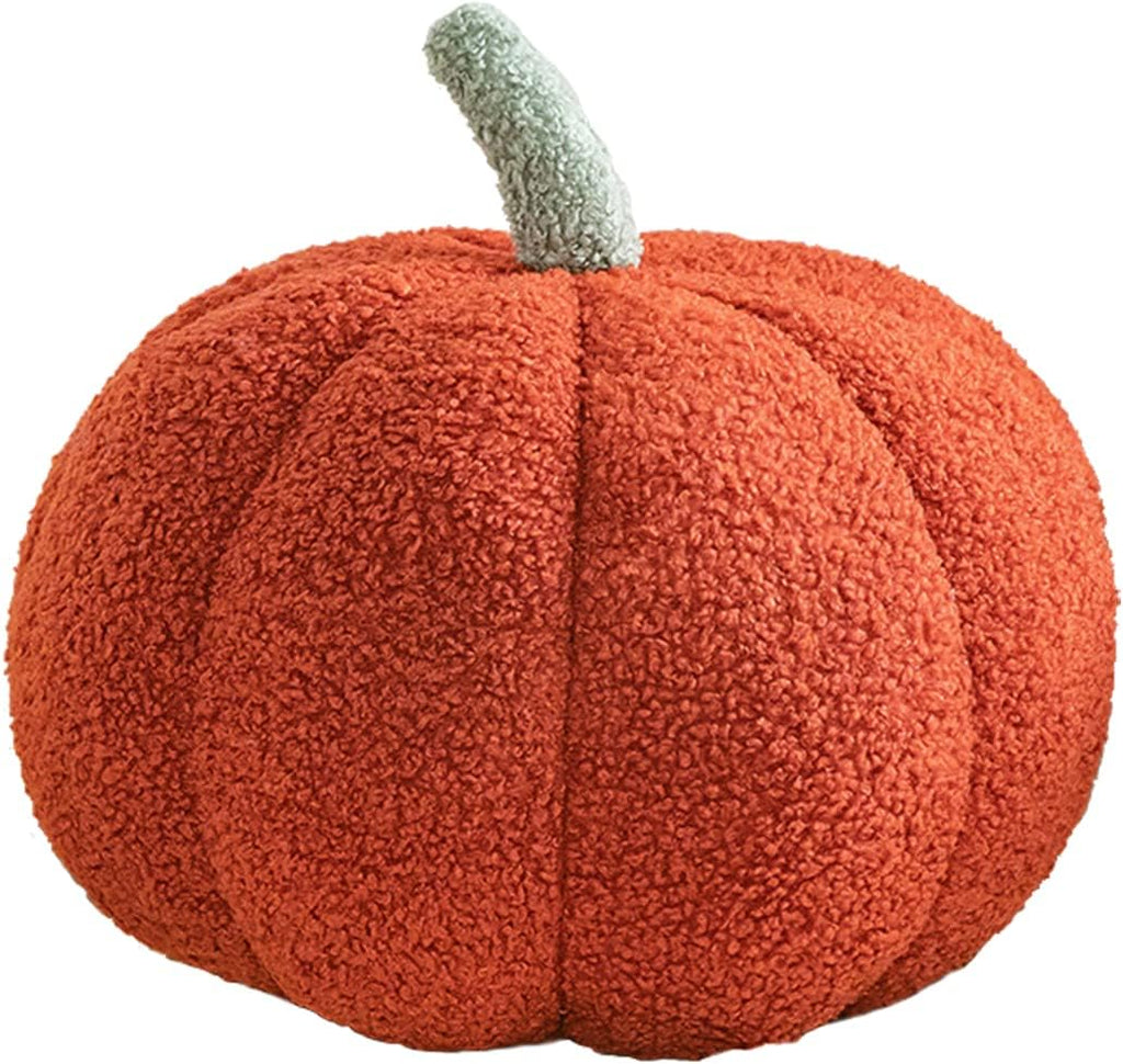 3D Simulated Pumpkin Pillow Plush Pillow Sofa Cushion (7.8inch, Red)