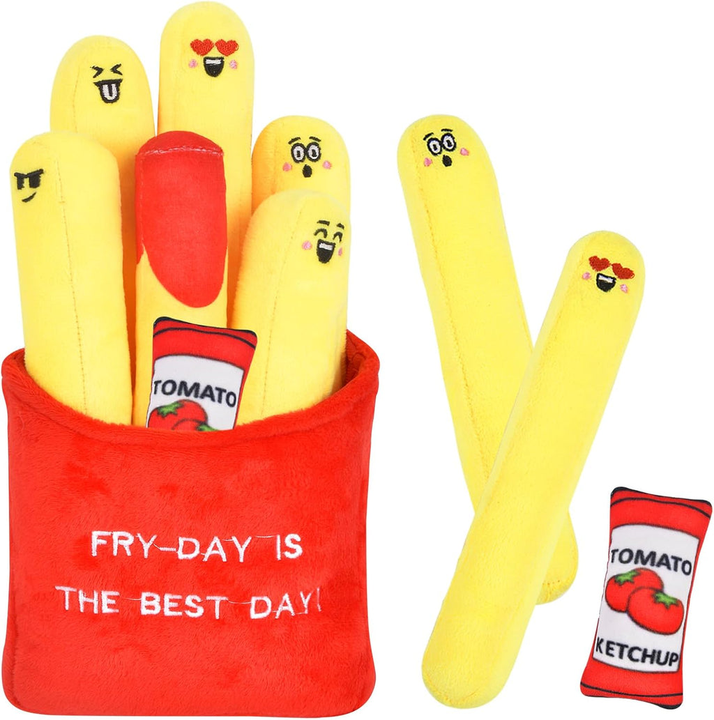 ChezMax Emotional Support Fries Stuffed Plush - Cute Funny Plushie Pillow