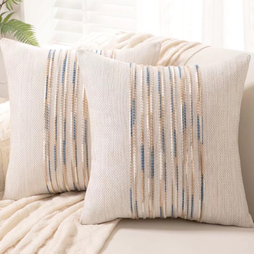 Boho Throw Pillow Covers Decorative Neutral Farmhouse Pillow case