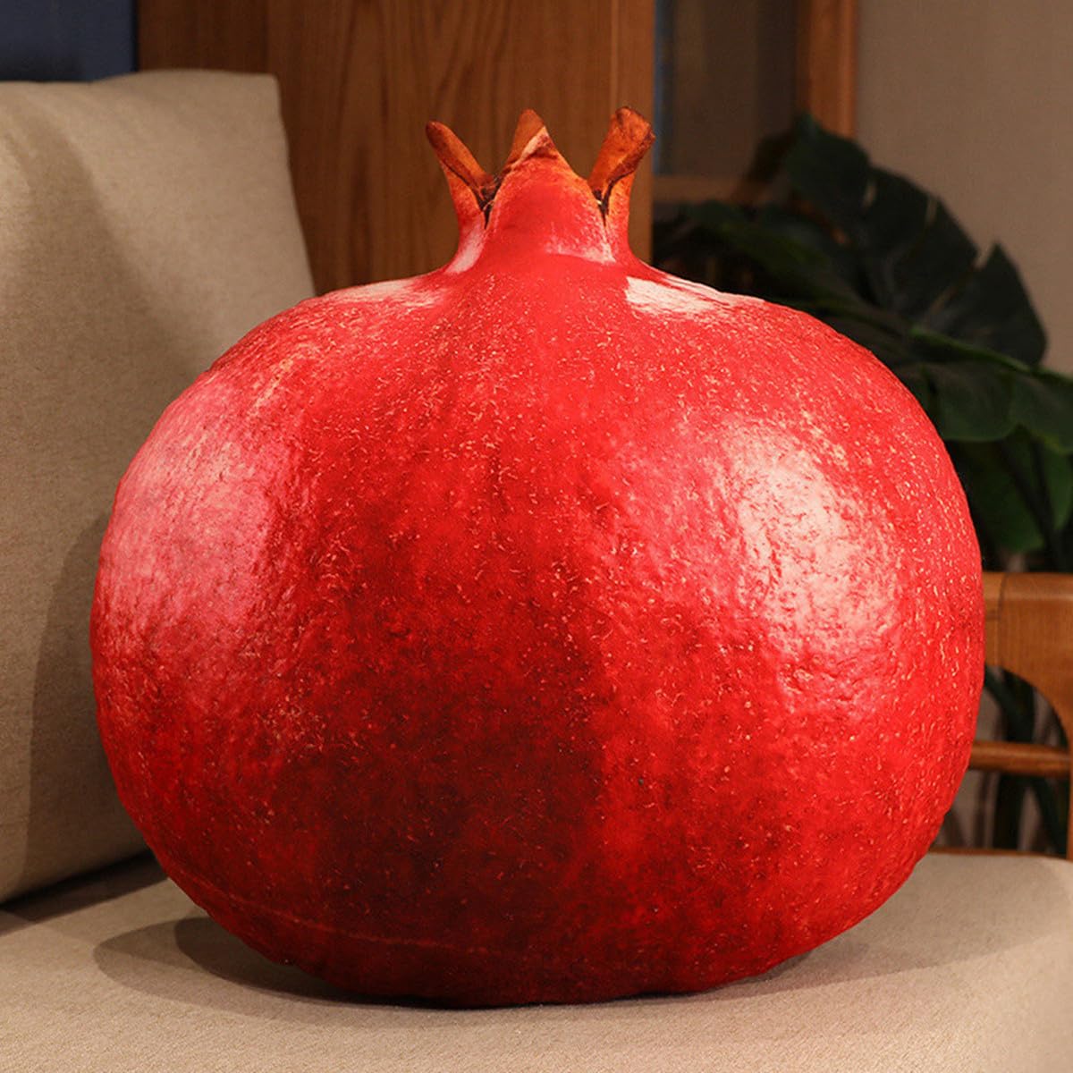 WAIUYIA Simulation Fruit Throw Pillow Kawaii Stuffed Fruit Plush Throw Pillow Decorative Cute Soft Fruit Plush Pillows Cushions for Bed Couch Chair Sofa Home Decor (Jackfruit)