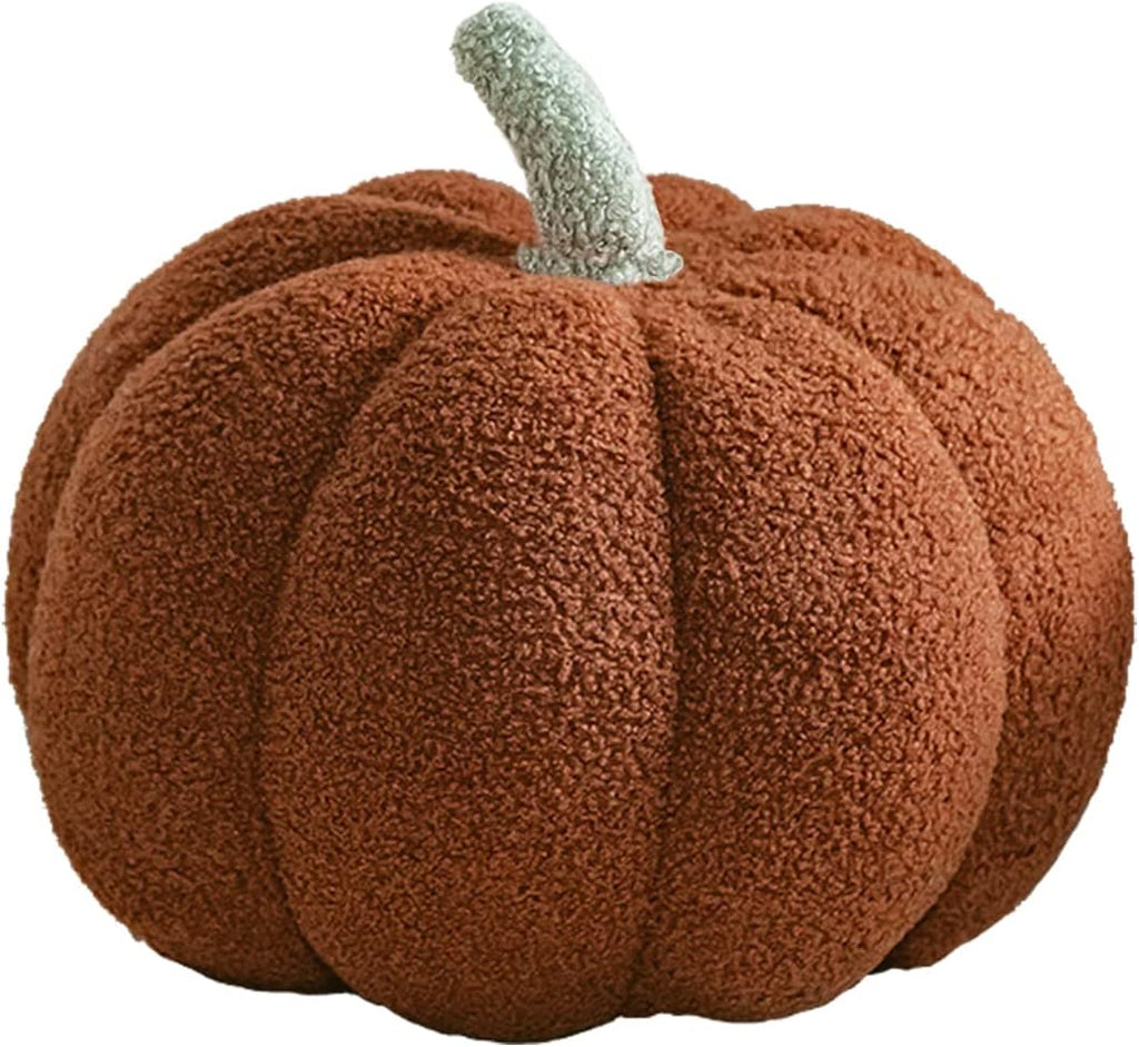 3D Simulated Pumpkin Pillow Plush Pillow Sofa Cushion (7.8inch, Red)