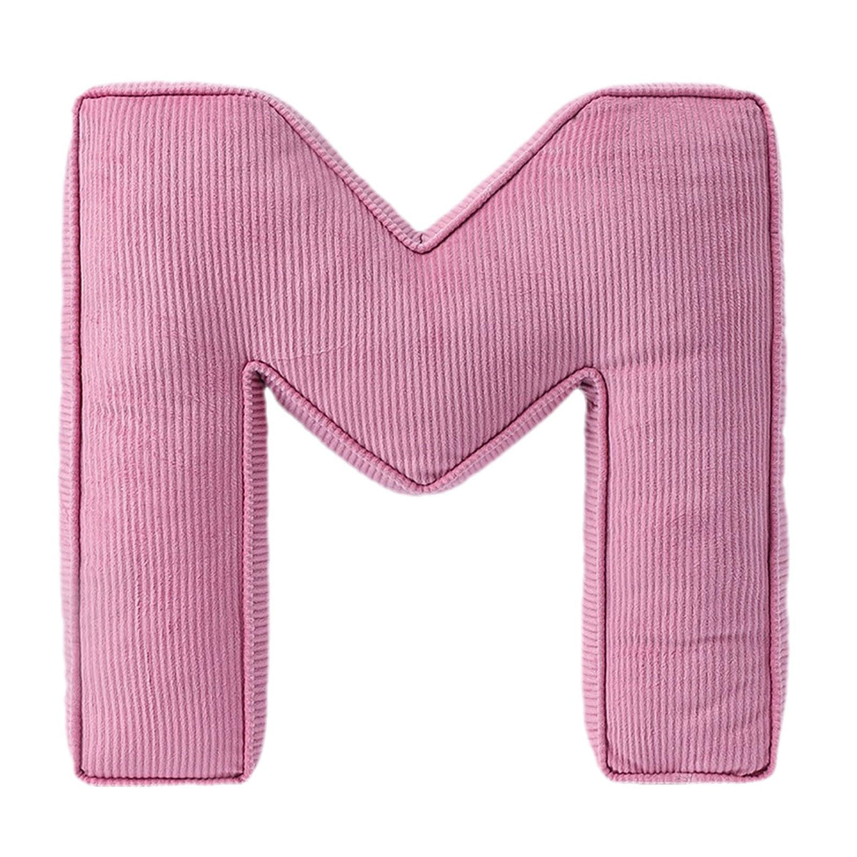 Pink Letter Plush Pillow, Letter Hugging Throw Pillows, Decorative Corduroy Initial Letter Shaped Throw Pillows, Alphabet Pillows A to Z for Sofa Bedroom Living Room (13.39, Inches, 3.54, Inches, P)