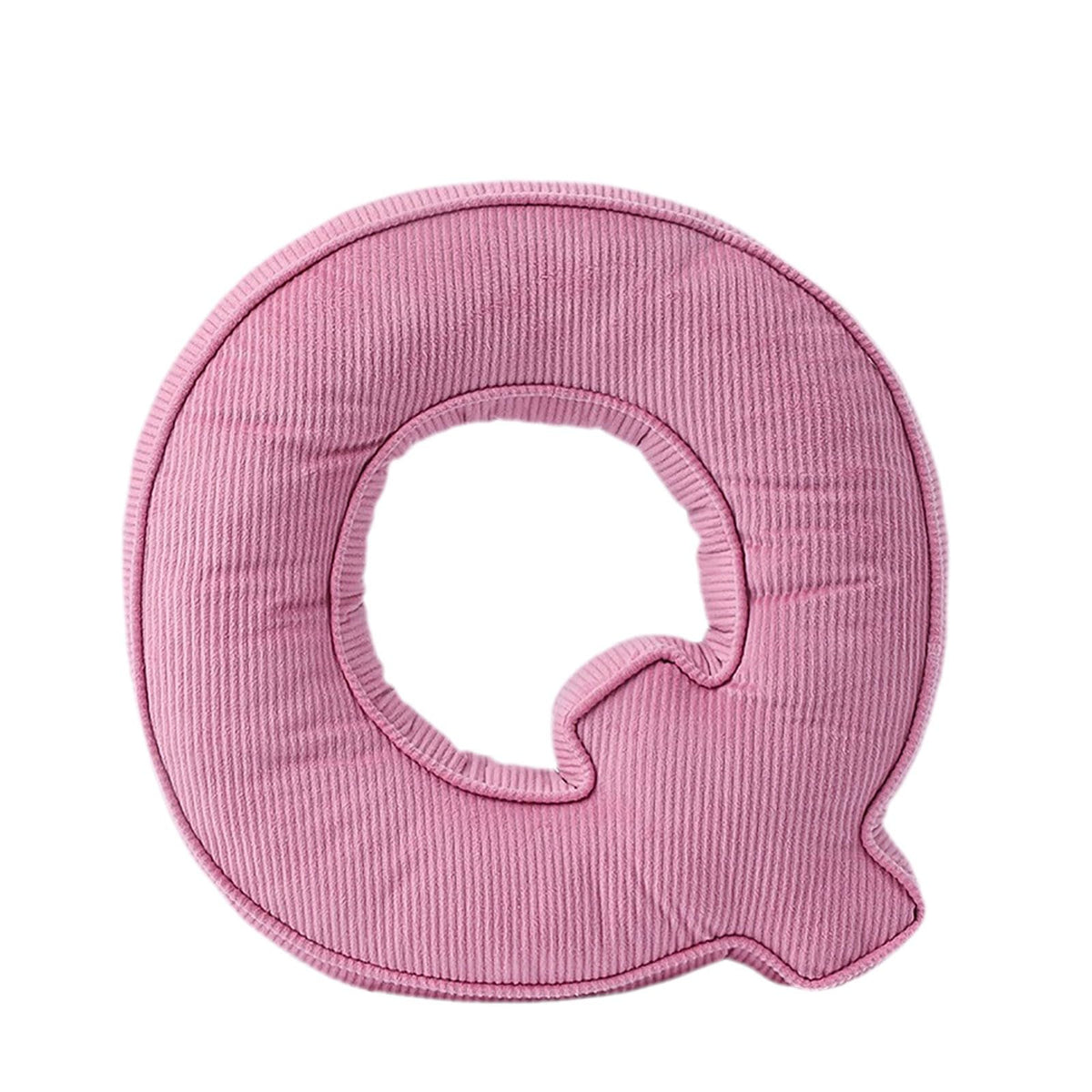 Pink Letter Plush Pillow, Letter Hugging Throw Pillows, Decorative Corduroy Initial Letter Shaped Throw Pillows, Alphabet Pillows A to Z for Sofa Bedroom Living Room (13.39, Inches, 3.54, Inches, P)