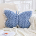 XVTRU Butterfly Pillow Decorative Pillows for Bed 15" White Cute Pillow