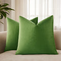 Velvet Throw Pillow Covers 18x18 for Couch Bed Sofa,Eggplant Purple