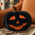 YRXRUS Ghost Pillows, Halloween Ghost Shaped Throw Pillows, Boo Purple Witch Hat Pillow Halloween Decor Gifts, 13x17 Inches Soft Faux Rabbit Fur Cushion