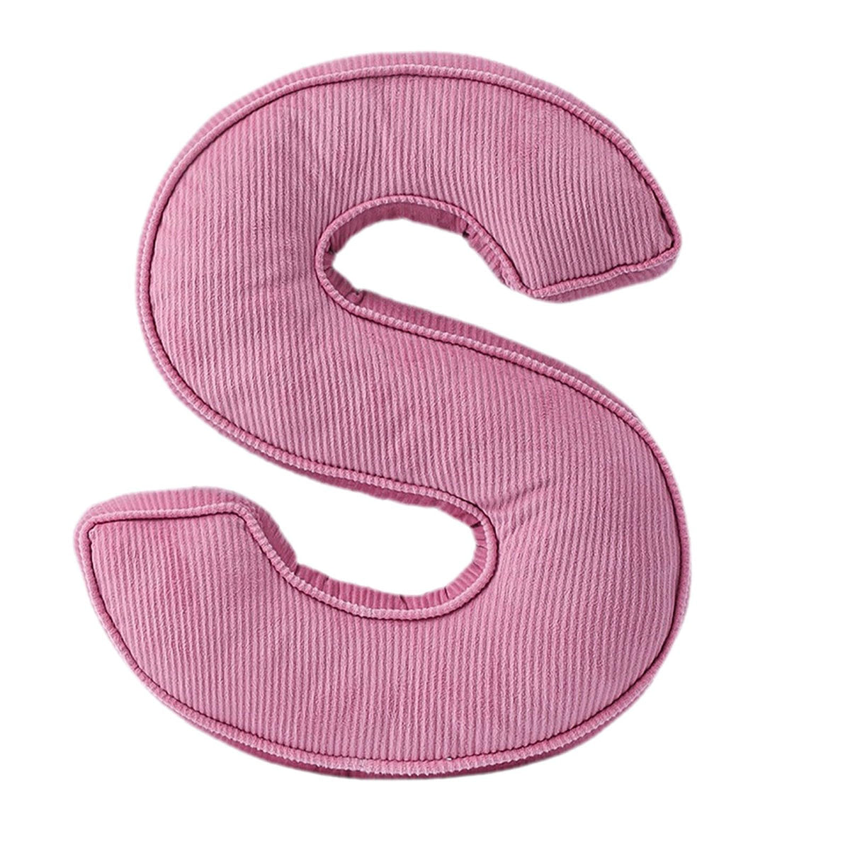 Pink Letter Plush Pillow, Letter Hugging Throw Pillows, Decorative Corduroy Initial Letter Shaped Throw Pillows, Alphabet Pillows A to Z for Sofa Bedroom Living Room (13.39, Inches, 3.54, Inches, P)