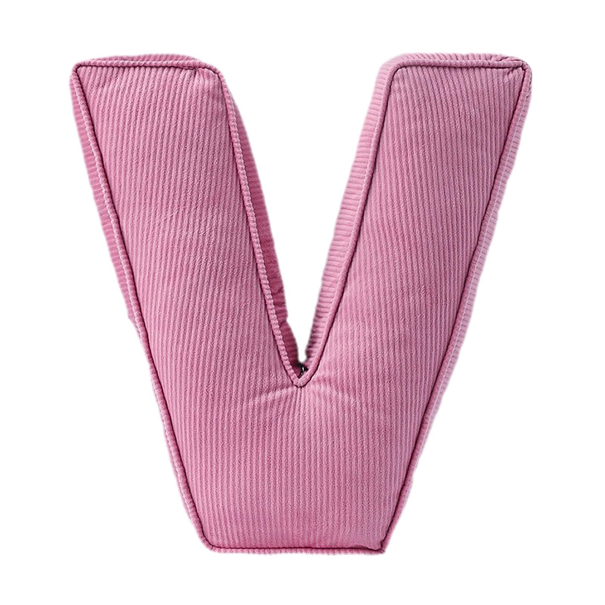 Pink Letter Plush Pillow, Letter Hugging Throw Pillows, Decorative Corduroy Initial Letter Shaped Throw Pillows, Alphabet Pillows A to Z for Sofa Bedroom Living Room (13.39, Inches, 3.54, Inches, P)