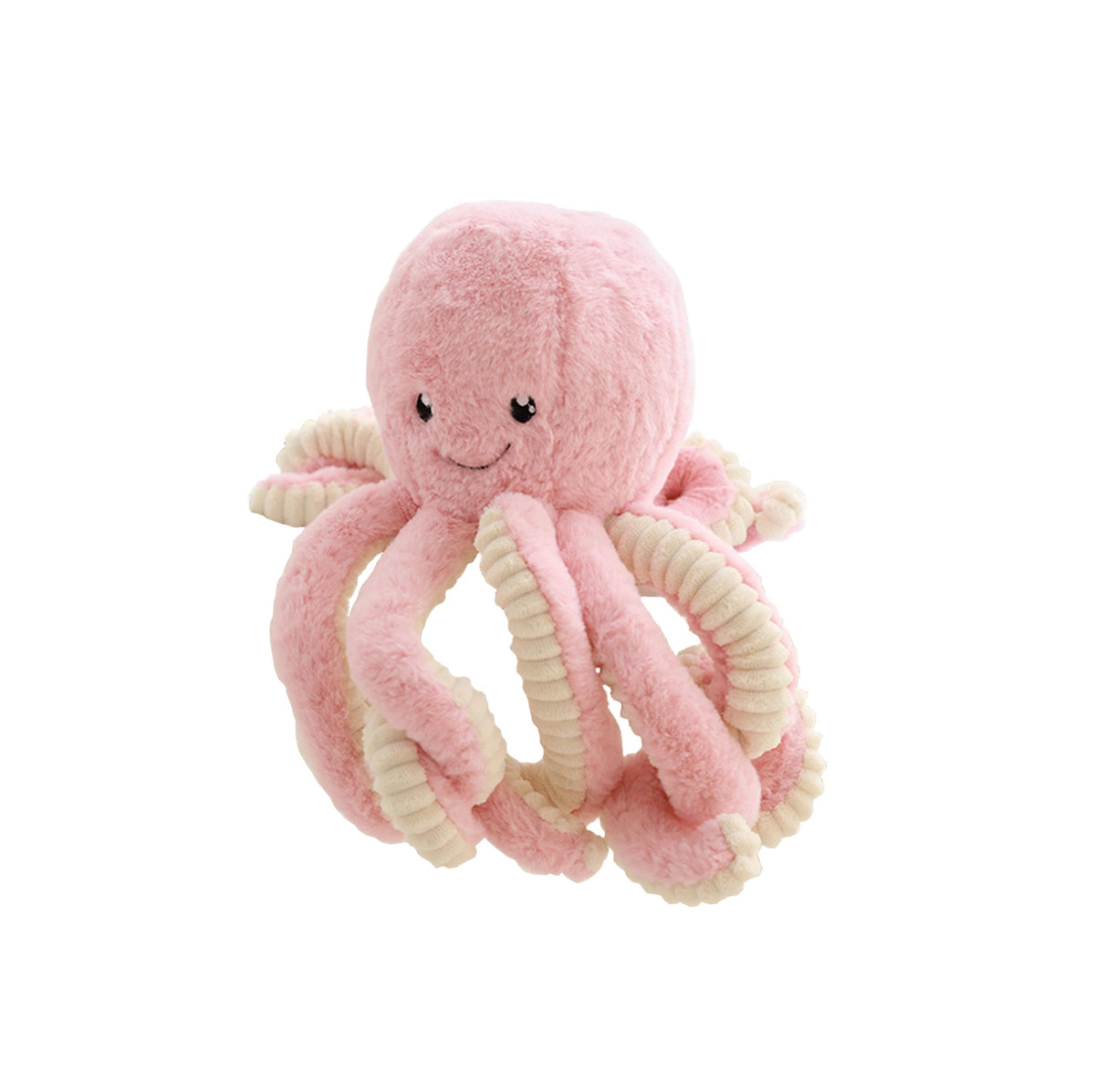 Cute Plush Octopus Stuffed Toy Pillow - Soft Kids' Cushion for Toddler Bed & Playroom，Soft Marine Animal Decorations (Khaki, 15.7 inch)