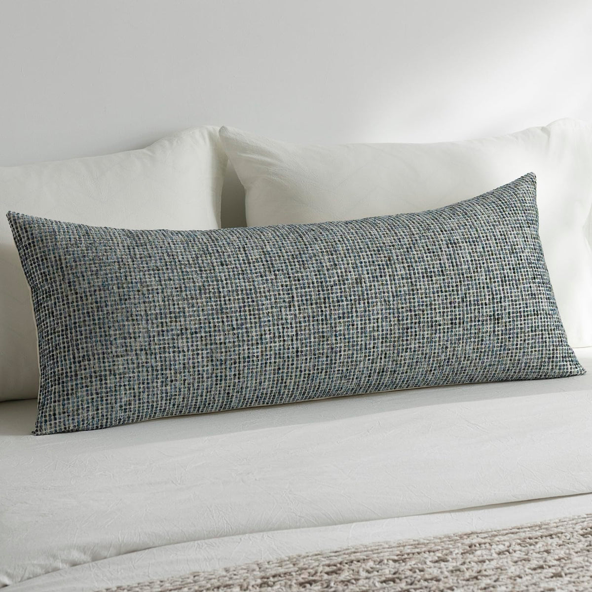 Pack of 2 Neutral Throw Pillow Covers 18x18 Boho Textured Dots Stripe Chenille Square Decorative Pillow Cases Accents for Living Room Couch Bed Farmhouse Home Decor, Taupe