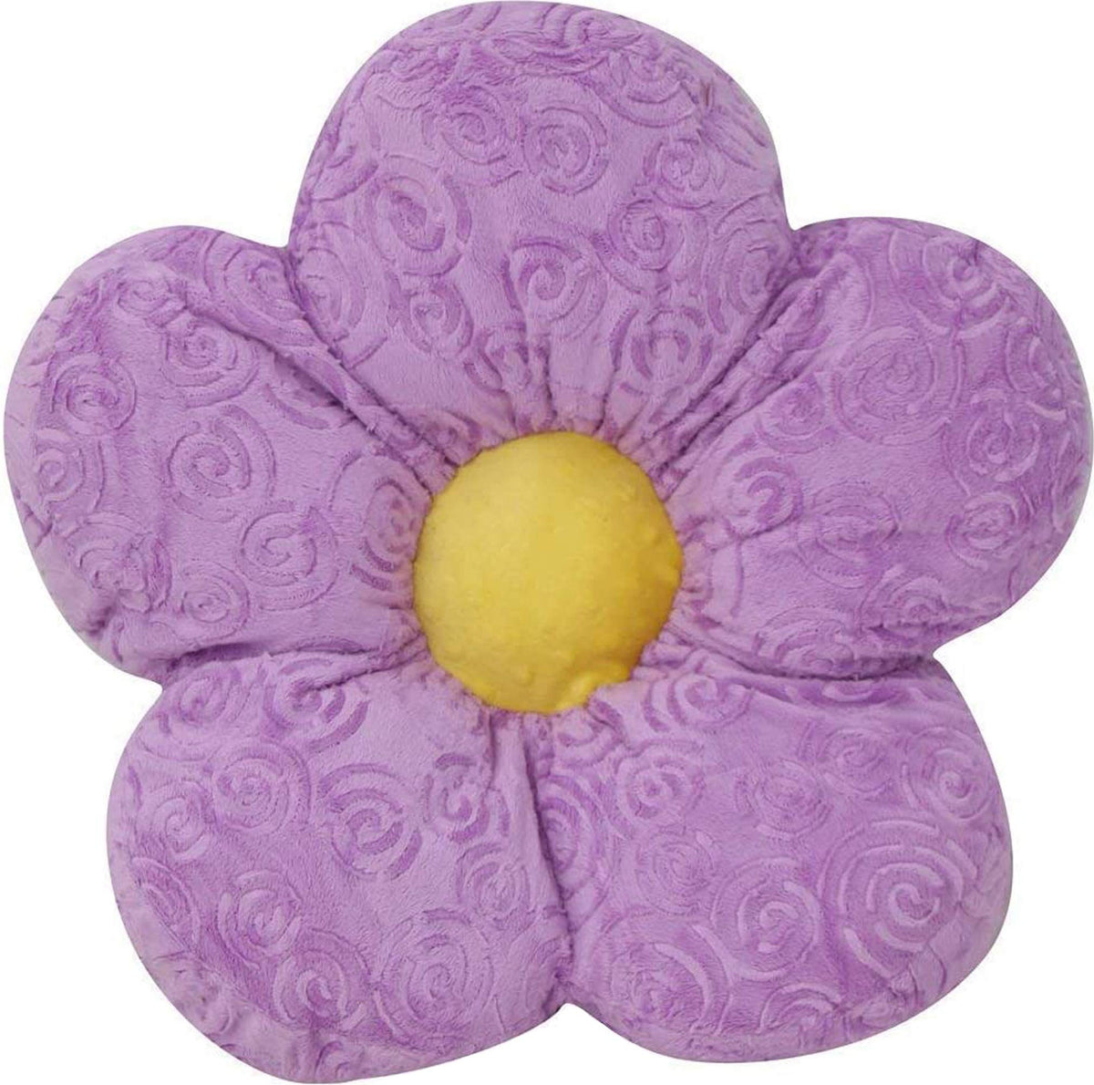 Snuggle Stuffs 13" Minky Flower White Daisy Throw Pillow