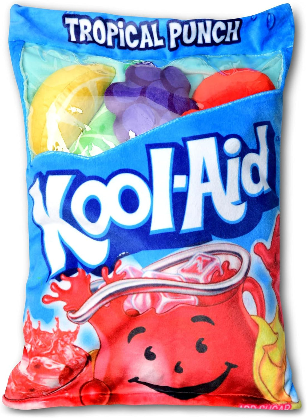iscream Kool-Aid Man Shaped 8" x 6" Mini Pillow with Embroidered Accents