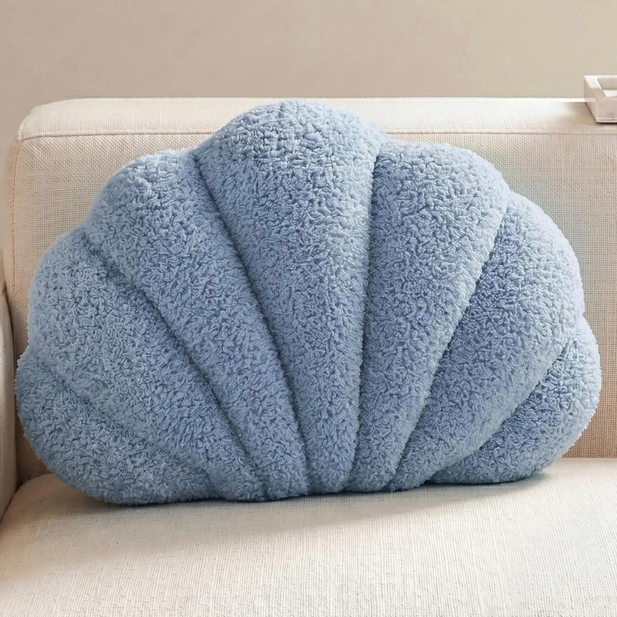 Shell Pillow,Light Pink Seashell Pillow 13x10 Inch