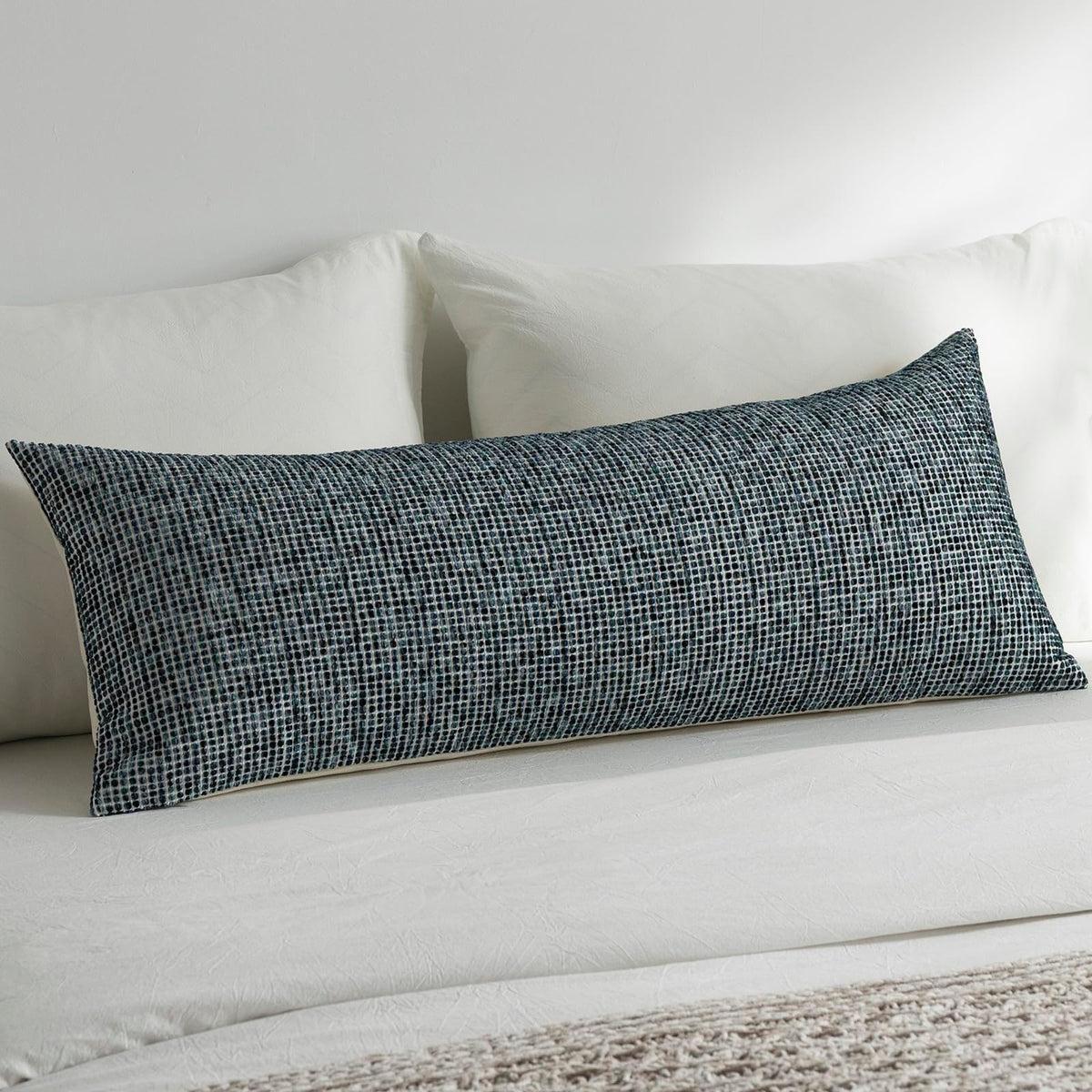 Pack of 2 Neutral Throw Pillow Covers 18x18 Boho Textured Dots Stripe Chenille Square Decorative Pillow Cases Accents for Living Room Couch Bed Farmhouse Home Decor, Taupe