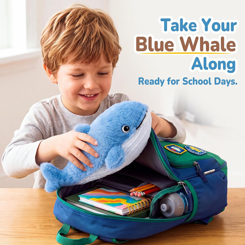 PEACH CAT Blue Whale Stuffed Animal Cute Sea Animals Plushies Gift for Kids