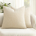 MIULEE Couch Pillow Covers Textured Chenille Home Decor 20x20 Navy Blue