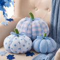 Yookeer 3 Pcs Pumpkin Throw Pillows Sherpa Fall Decor, Pink