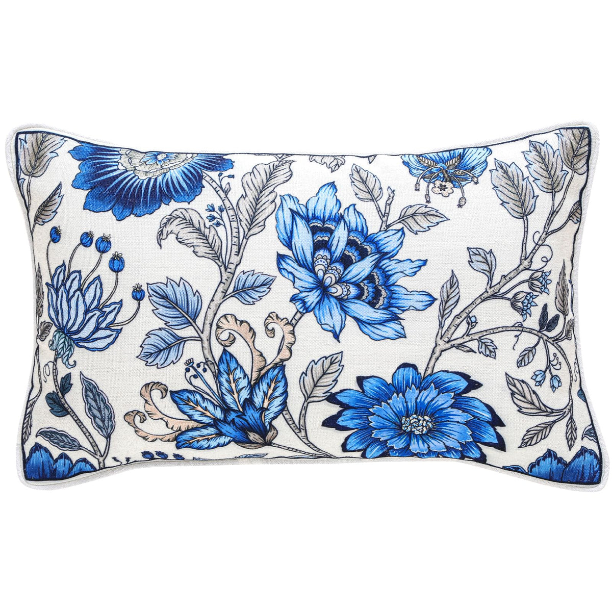 ISAENNE Vintage Elegant Linen Square Throw Pillow Cover,18"x18"-Albano A