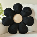Flower Shaped Pillow, Daisy Decorative Throw Seat Cushion, 14.9" Ivory