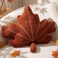 Geelin Leaf Shaped 3D Throw Pillows Plush Maple Leaf Pillow for Decorative