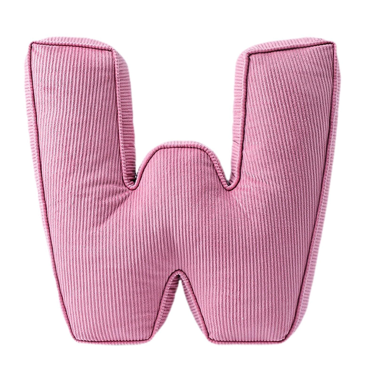 Pink Letter Plush Pillow, Letter Hugging Throw Pillows, Decorative Corduroy Initial Letter Shaped Throw Pillows, Alphabet Pillows A to Z for Sofa Bedroom Living Room (13.39, Inches, 3.54, Inches, P)