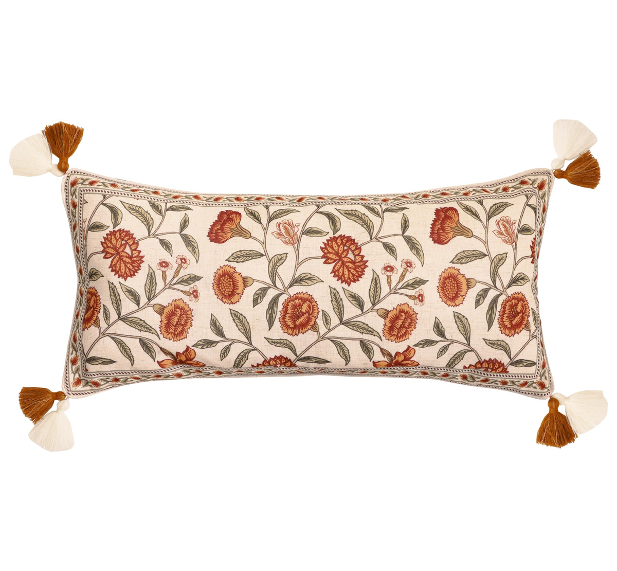 ISAENNE Vintage Elegant Linen Square Throw Pillow Cover,18"x18"-Albano A