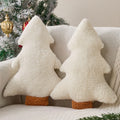 Allorry Christmas Pillows,Christmas Tree Pillow Set of 2 Cute Xmas Tree Shaped Plush Pillow Stuffed Christmas Decor for Party Home Sofa Cushion Bed Decorations(12.2 Inch) WL-006B