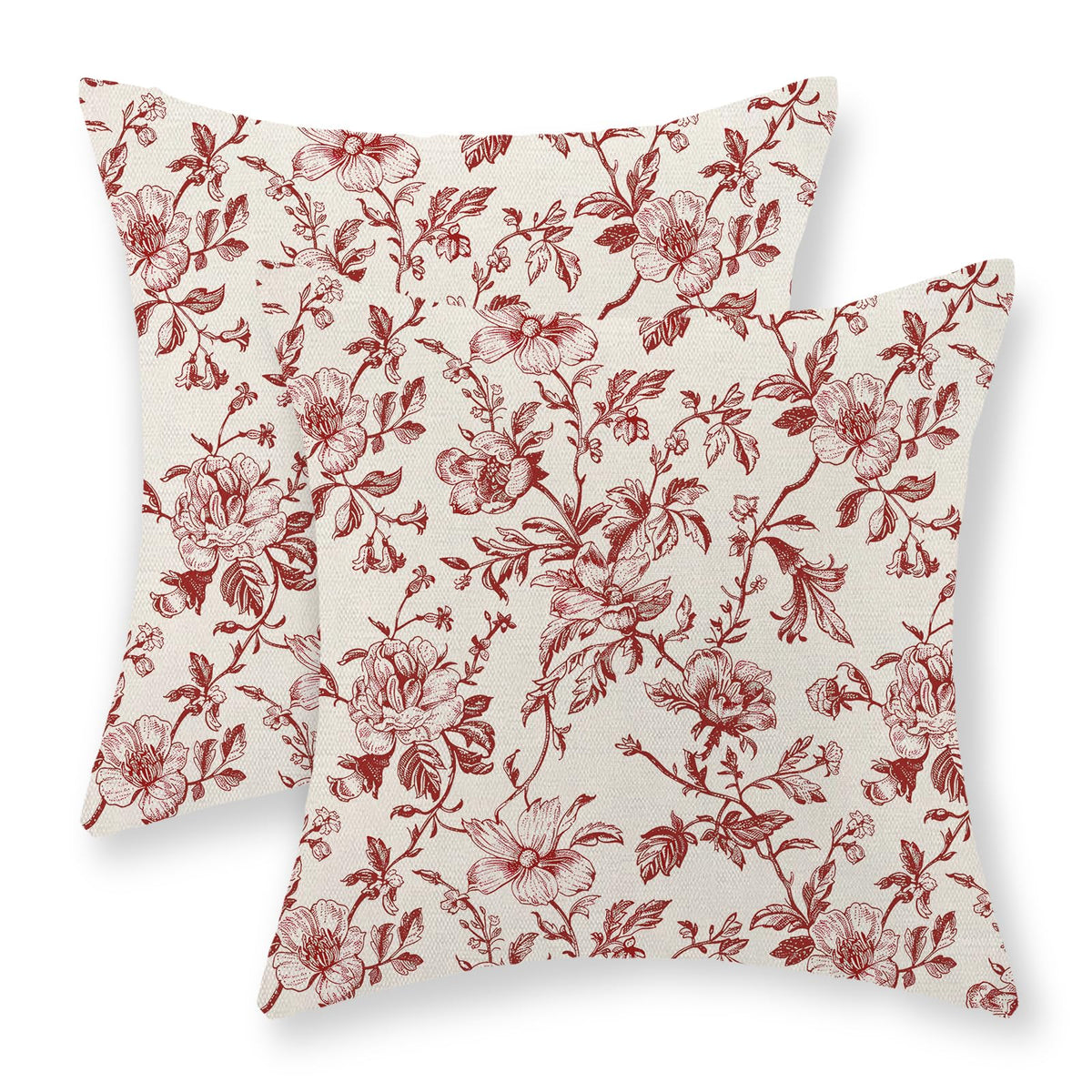 Boho Pillow Covers 18x18 Inch 2 Pcs Vintage Burnt Orange Grey Beige Carpet Pattern Ethnic Decor Throw Pillows Retro Outdoor Farmhouse Decoration Pillowcase Linen Cushion Cover for Couch Sofa