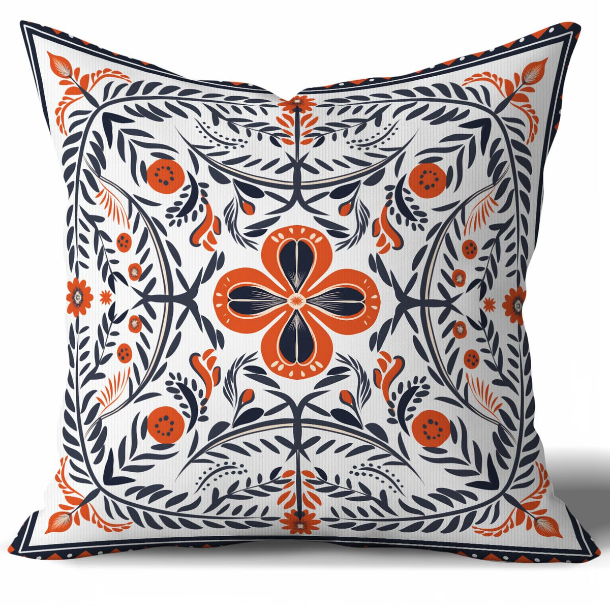 Vintage William Morris Inspired Poppy Floral Throw Pillow Cover 18×18,Olive Green Botanical Cushion Cover,Retro Floral Art Decorative Square Double-Sided Pillowcase for Sofa Bed Farmhouse