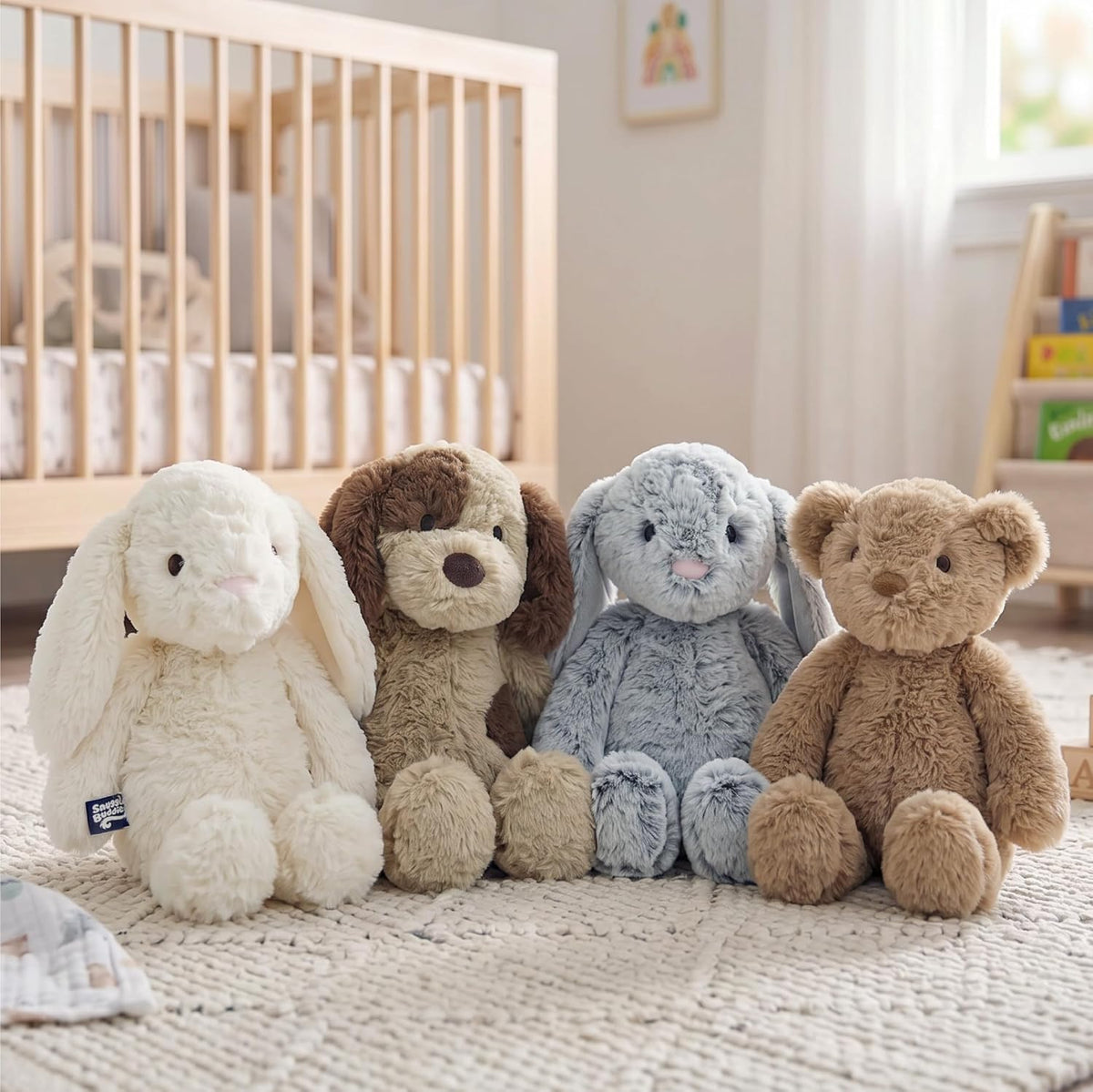 Bridget Bunny Stuffed Animal, Cream Plush Toy for Ages 0+