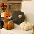 Briwooody 3 Pcs Fall Halloween Pumpkin Throw Pillow, 3D, Sherpa, 3 Color