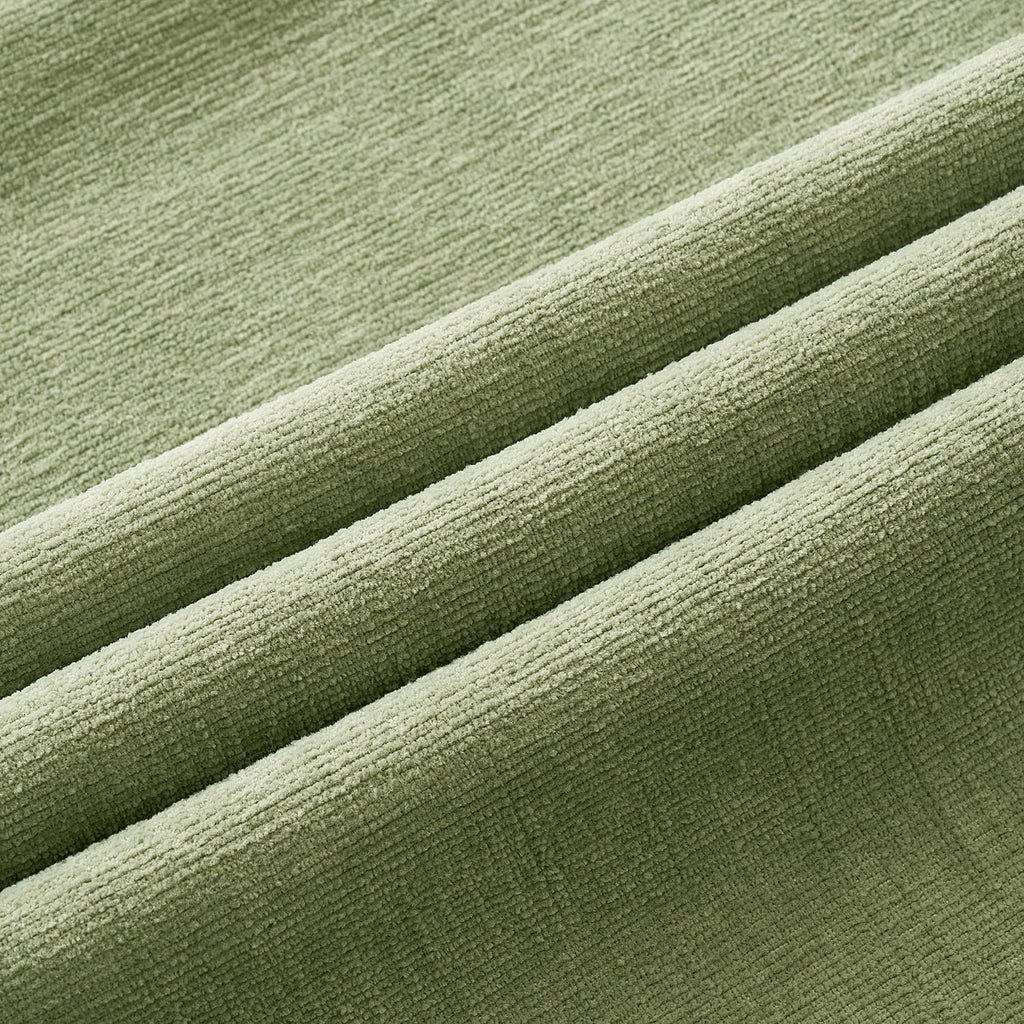 MIULEE Sage Green Chenille Couch Throw Pillow Covers, 18x18