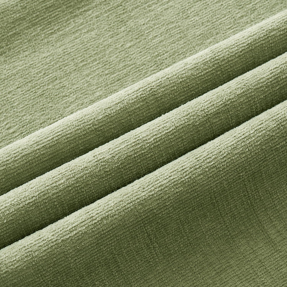 MIULEE Sage Green Chenille Couch Throw Pillow Covers, 18x18