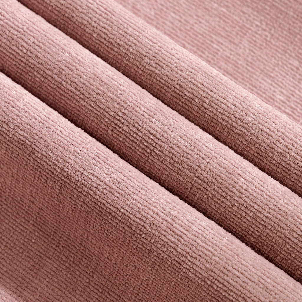MIULEE Blush Pink Chenille Couch Throw Pillow Covers, 18x18
