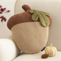 Phantoscope Fruit Shaped Pillow Series - Fig Shaped Throw Pillow, Fun Home Decor of Fruit Themed Cushions, Fall Decorative Pillow for Couch, Bed and Chair, Pink and Green, 15 x13 inches