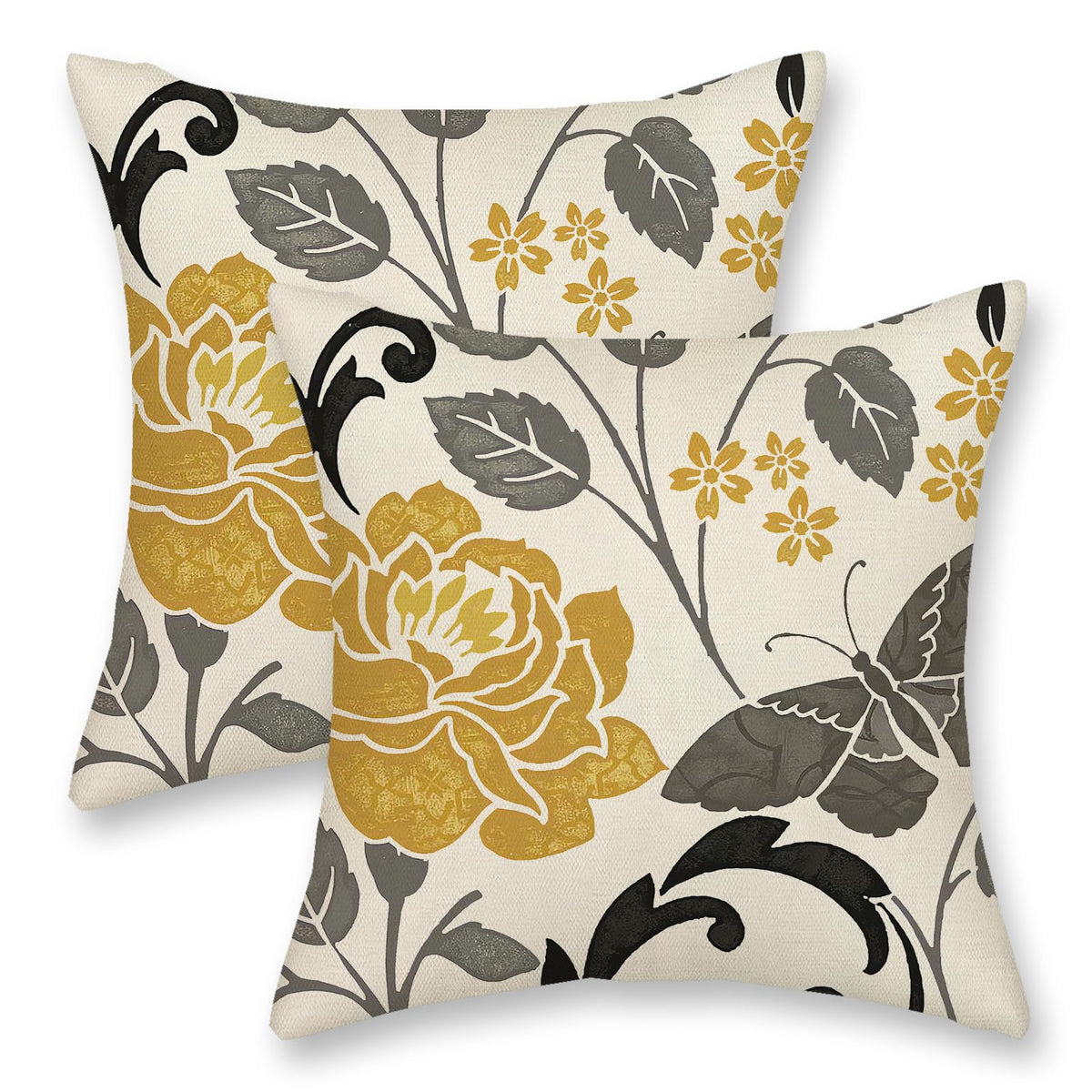 Boho Pillow Covers 18x18 Inch 2 Pcs Vintage Burnt Orange Grey Beige Carpet Pattern Ethnic Decor Throw Pillows Retro Outdoor Farmhouse Decoration Pillowcase Linen Cushion Cover for Couch Sofa