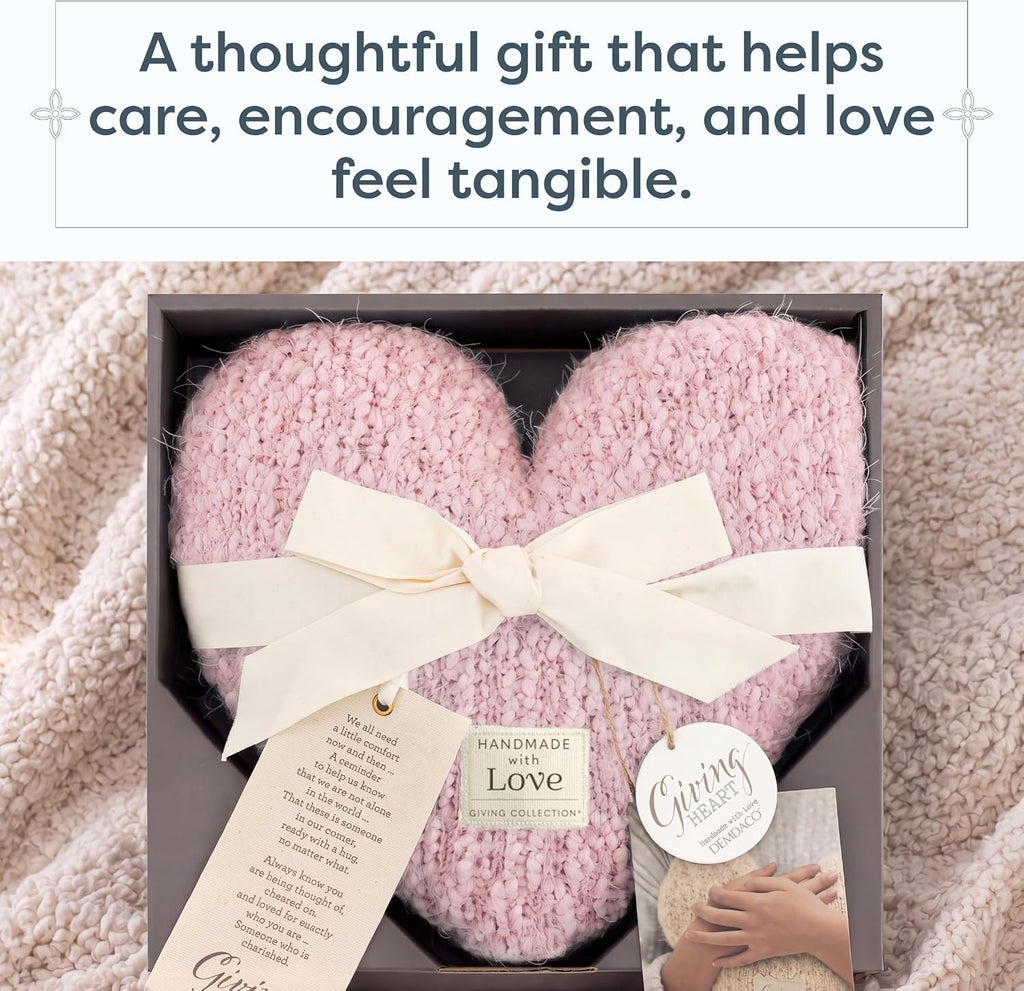 DEMDACO Giving Collection Pink Weighted Giving Heart, 1.85 lbs